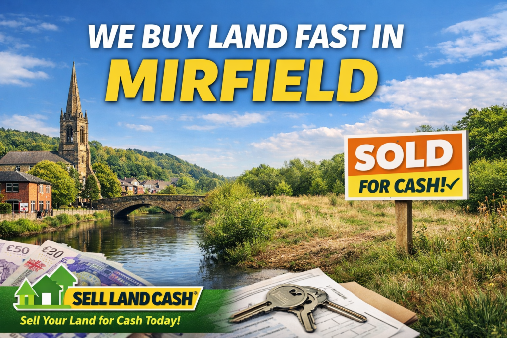 We buy land fast in Mirfield West Yorkshire – Sell Land Cash offers quick cash purchase for vacant and unused land