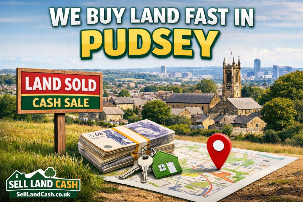 Sell land fast in Pudsey West Yorkshire with cash land buyers and quick land sale process