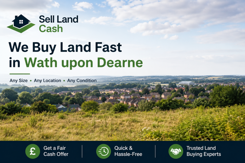 Sell Land Cash featured image showing land and housing in Wath upon Dearne for fast land sales in South Yorkshire.